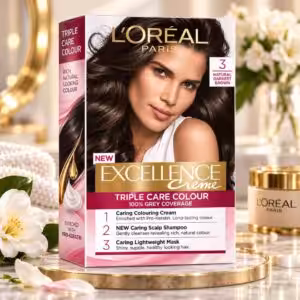 LOreal Excellence Creme Hair Colour 3 Dark Brown